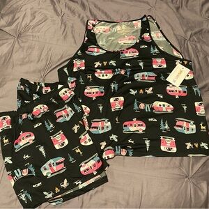 Shorts and tank pj set